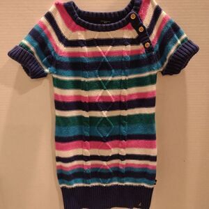 👍 Nautica Toddler Sweater Dress 4T. Cotton Knit.  K1